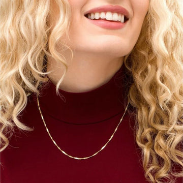 Golden/Silvery 2mm/2.5mm/3mm, water ripple style necklace,16\18\20\22\24\26\30 inches