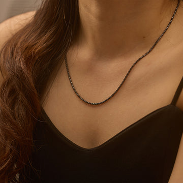 Black Box Chain 2mm/2-5mm Necklace 16\18\20\22\24\26\30Inches