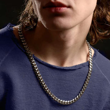 Silvery/Golden 3mm-4mm-5mm-7mm-8mm-10mm-Cuban Chain Style Necklace-16-18-20-22-24-26-28-30inches